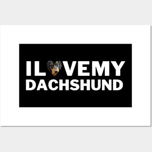 I love my Dachshund Wiener Dog lover pet parent gift Posters and Art